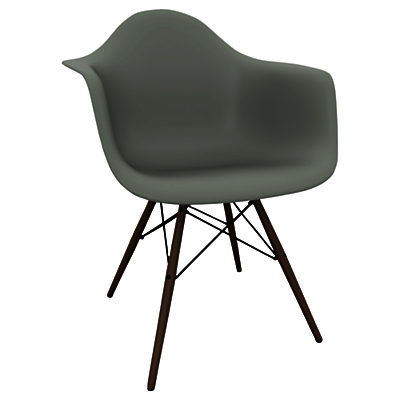 Vitra Eames DAW 43cm Armchair Moss Grey / Dark Maple